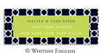 Whitney English Address Labels - Links Black (Holiday) (615213)